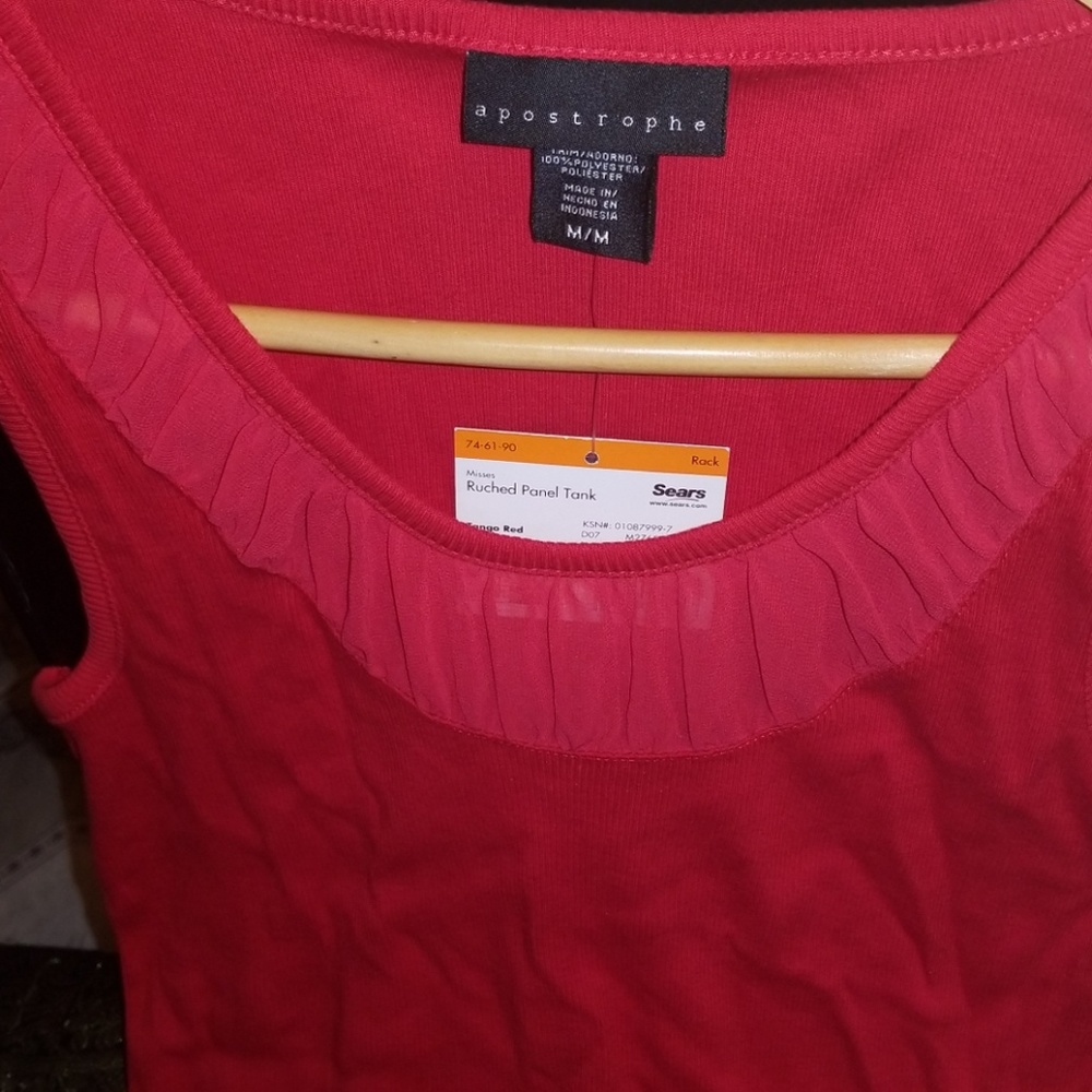 Apostrophe Ruched Panel Tank NEW - Picture 2 of 5